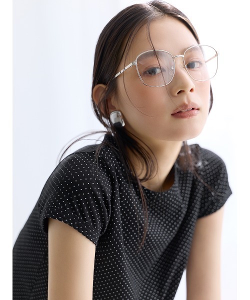 Mila Owen（ミラオーウェン）の「【接触冷感】DOTスカラップコンパクトＴシャツ（Tシャツ/カットソー・レディース・ブラック/ホワイト・F）」の16枚目の写真