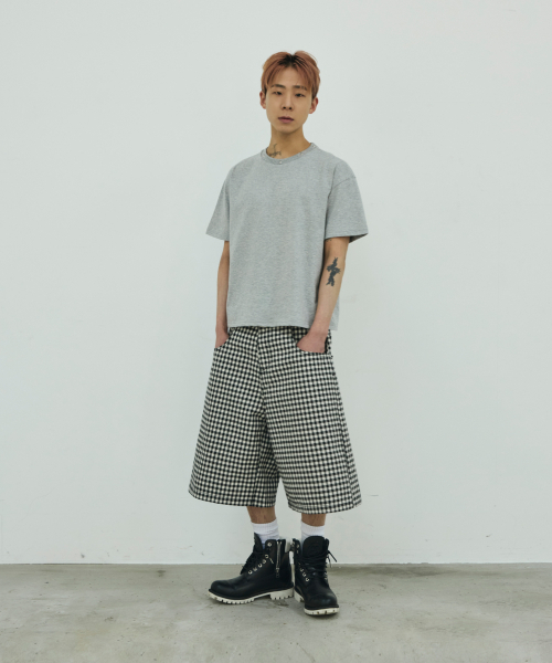 SCALLYWAG（スカリーワグ）の「チェックボーダーバミューダショーツ[ブラック]（その他パンツ・レディース・その他・SMALL/MEDIUM/LARGE/X-LARGE）」の4枚目の写真