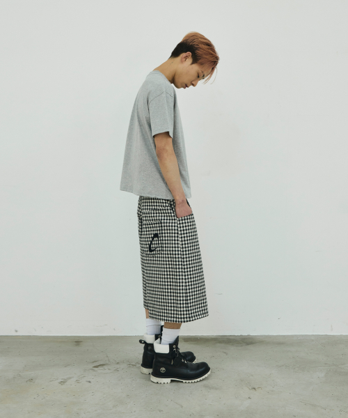 SCALLYWAG（スカリーワグ）の「チェックボーダーバミューダショーツ[ブラック]（その他パンツ・レディース・その他・SMALL/MEDIUM/LARGE/X-LARGE）」の5枚目の写真