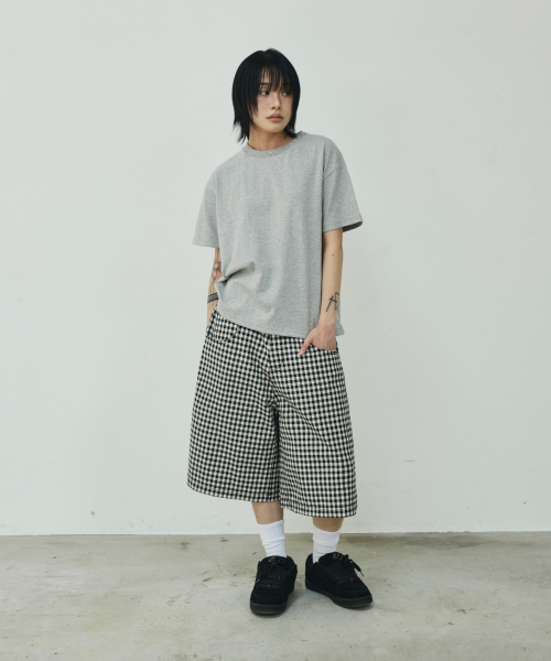 SCALLYWAG（スカリーワグ）の「チェックボーダーバミューダショーツ[ブラック]（その他パンツ・レディース・その他・SMALL/MEDIUM/LARGE/X-LARGE）」の7枚目の写真