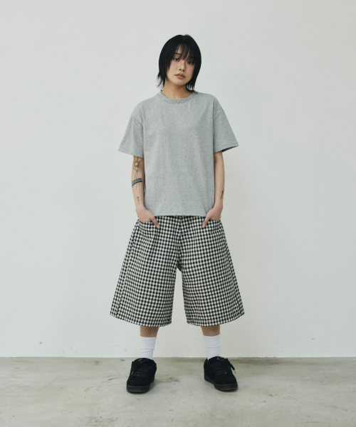 SCALLYWAG（スカリーワグ）の「チェックボーダーバミューダショーツ[ブラック]（その他パンツ・レディース・その他・SMALL/MEDIUM/LARGE/X-LARGE）」の9枚目の写真