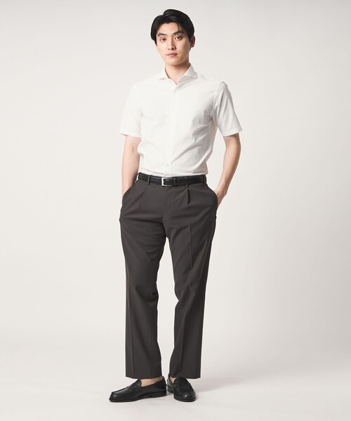 A DAY IN THE LIFE UNITED ARROWS（アデイインザライフユナイテッドアローズ）の「サッカー カッタウェイ ショートスリーブシャツ＜A DAY IN THE LIFE＞（シャツ/ブラウス・メンズ・ホワイト/ロイヤルブルー/その他2・L/M/S/XL）」の9枚目の写真