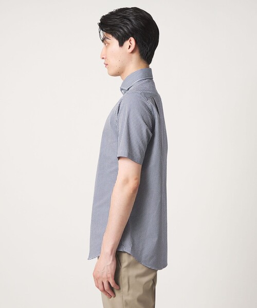 A DAY IN THE LIFE UNITED ARROWS（アデイインザライフユナイテッドアローズ）の「サッカー カッタウェイ ショートスリーブシャツ＜A DAY IN THE LIFE＞（シャツ/ブラウス・メンズ・ホワイト/ロイヤルブルー/その他2・L/M/S/XL）」の11枚目の写真