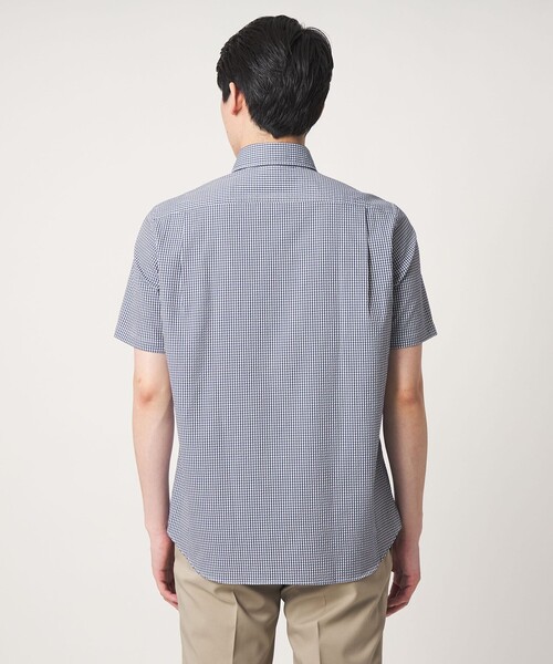 A DAY IN THE LIFE UNITED ARROWS（アデイインザライフユナイテッドアローズ）の「サッカー カッタウェイ ショートスリーブシャツ＜A DAY IN THE LIFE＞（シャツ/ブラウス・メンズ・ホワイト/ロイヤルブルー/その他2・L/M/S/XL）」の12枚目の写真