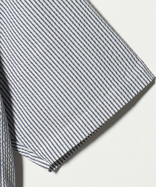 A DAY IN THE LIFE UNITED ARROWS（アデイインザライフユナイテッドアローズ）の「サッカー カッタウェイ ショートスリーブシャツ＜A DAY IN THE LIFE＞（シャツ/ブラウス・メンズ・ホワイト/ロイヤルブルー/その他2・L/M/S/XL）」の15枚目の写真