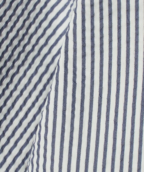 A DAY IN THE LIFE UNITED ARROWS（アデイインザライフユナイテッドアローズ）の「サッカー カッタウェイ ショートスリーブシャツ＜A DAY IN THE LIFE＞（シャツ/ブラウス・メンズ・ホワイト/ロイヤルブルー/その他2・L/M/S/XL）」の17枚目の写真