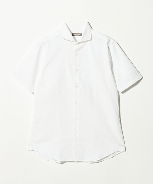 A DAY IN THE LIFE UNITED ARROWS（アデイインザライフユナイテッドアローズ）の「サッカー カッタウェイ ショートスリーブシャツ＜A DAY IN THE LIFE＞（シャツ/ブラウス・メンズ・ホワイト/ロイヤルブルー/その他2・L/M/S/XL）」の18枚目の写真