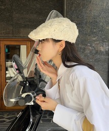 薔薇レースキャスケット