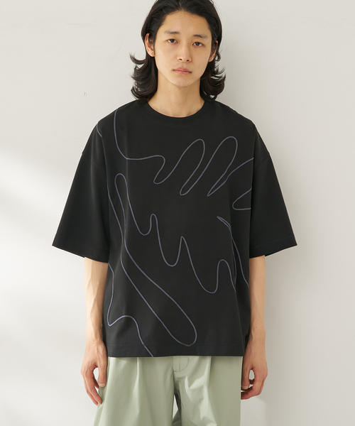 B.C STOCK(ベーセーストック)の「embroidery CS(Tシャツ/カットソー・メンズ・ブラック/ベージュ/ブルー・FREE)」の5枚目の写真