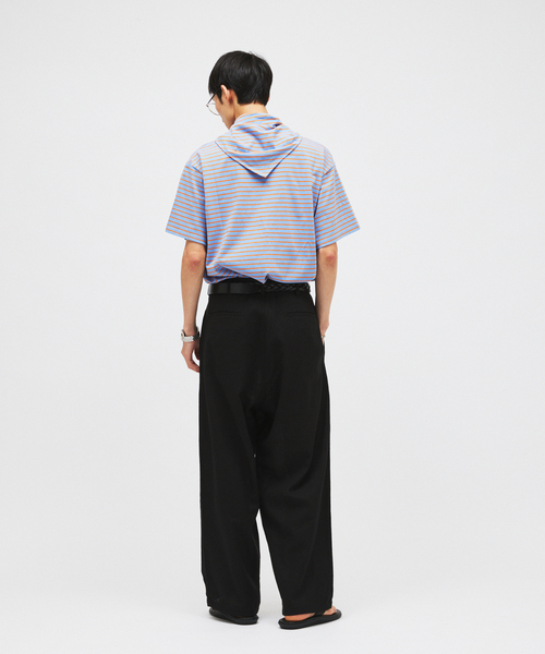 JOURNAL STANDARD(ジャーナルスタンダード)の「ハッピー ボーダー Tシャツ + スカーフ (2点セット)(Tシャツ/カットソー・メンズ・ホワイト/ブラック/ネイビー/ブルー系その他・MEDIUM/LARGE)」の20枚目の写真