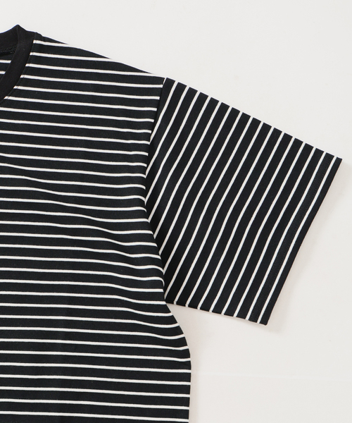 JOURNAL STANDARD(ジャーナルスタンダード)の「ハッピー ボーダー Tシャツ + スカーフ (2点セット)(Tシャツ/カットソー・メンズ・ホワイト/ブラック/ネイビー/ブルー系その他・MEDIUM/LARGE)」の13枚目の写真