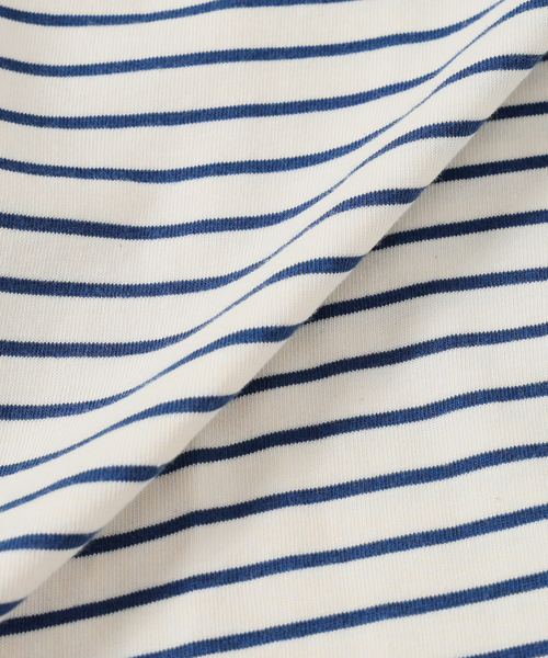 JOURNAL STANDARD(ジャーナルスタンダード)の「ハッピー ボーダー Tシャツ + スカーフ (2点セット)(Tシャツ/カットソー・メンズ・ホワイト/ブラック/ネイビー/ブルー系その他・MEDIUM/LARGE)」の8枚目の写真
