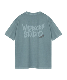 ライトニングハーフトーンピグメントオーバーサイズ半袖Tシャツ
