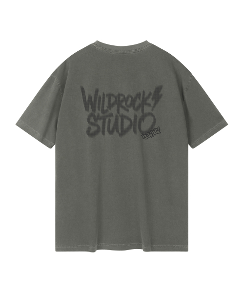 WILDROCK(ワイルドロック)の「ライトニングハーフトーンピグメントオーバーサイズ半袖Tシャツ(Tシャツ/カットソー・メンズ・ライトグレー/ピンク/カーキ/ブルー/ライトパープル/チャコール・SMALL/MEDIUM/LARGE)」の7枚目の写真