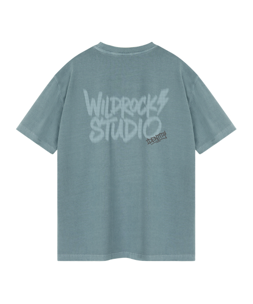 WILDROCK(ワイルドロック)の「ライトニングハーフトーンピグメントオーバーサイズ半袖Tシャツ(Tシャツ/カットソー・メンズ・ライトグレー/ピンク/カーキ/ブルー/ライトパープル/チャコール・SMALL/MEDIUM/LARGE)」の9枚目の写真