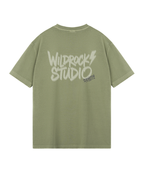 WILDROCK(ワイルドロック)の「ライトニングハーフトーンピグメントオーバーサイズ半袖Tシャツ(Tシャツ/カットソー・メンズ・ライトグレー/ピンク/カーキ/ブルー/ライトパープル/チャコール・SMALL/MEDIUM/LARGE)」の10枚目の写真