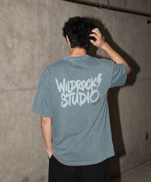 WILDROCK(ワイルドロック)の「ライトニングハーフトーンピグメントオーバーサイズ半袖Tシャツ(Tシャツ/カットソー・メンズ・ライトグレー/ピンク/カーキ/ブルー/ライトパープル/チャコール・SMALL/MEDIUM/LARGE)」の13枚目の写真