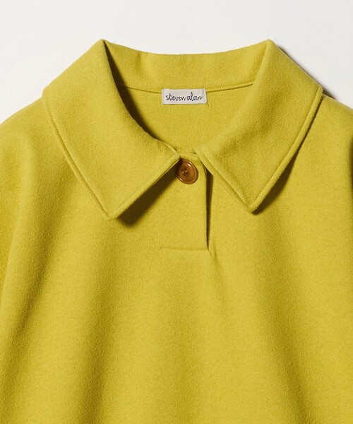 Steven Alan（スティーブンアラン）の「＜Steven Alan＞ブークレ ダンボール ワンボタン ハーフスリーブ プルオーバー ライト（Tシャツ/カットソー・レディース・オフホワイト/イエロー/ブラック・FREE）」の14枚目の写真