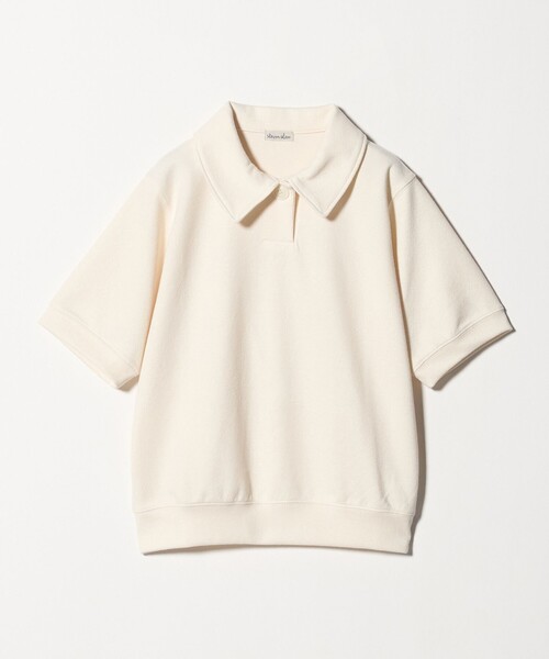 Steven Alan（スティーブンアラン）の「＜Steven Alan＞ブークレ ダンボール ワンボタン ハーフスリーブ プルオーバー ライト（Tシャツ/カットソー・レディース・オフホワイト/イエロー/ブラック・FREE）」の19枚目の写真