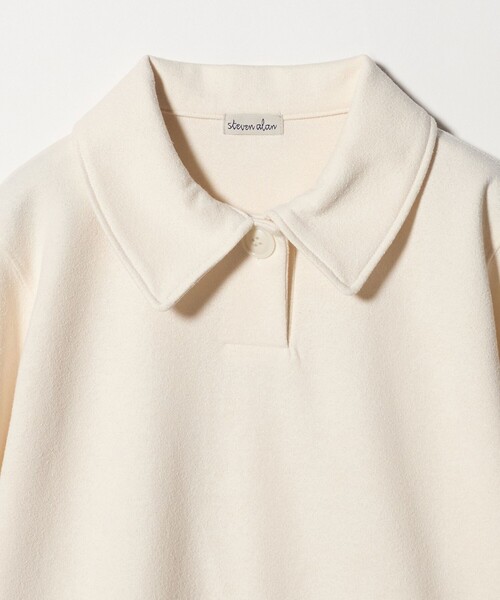 Steven Alan（スティーブンアラン）の「＜Steven Alan＞ブークレ ダンボール ワンボタン ハーフスリーブ プルオーバー ライト（Tシャツ/カットソー・レディース・オフホワイト/イエロー/ブラック・FREE）」の20枚目の写真