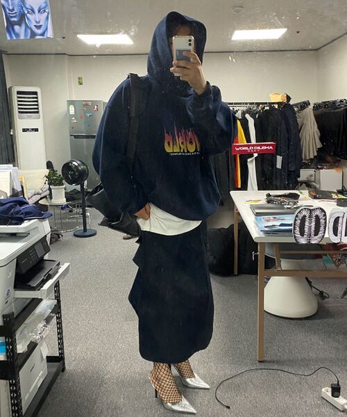 WORLDDILEMA(ワールドジレンマ)の「WORLD Fire Printing Hood (Black)(パーカー・レディース・その他・46/48)」の5枚目の写真