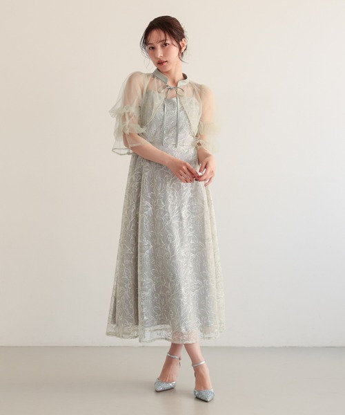 haremode（ハレモード）の「ナロータイシアーボレロドレス（ドレス・レディース・ライトグリーン/ブラック/パープル・S/M）」の18枚目の写真