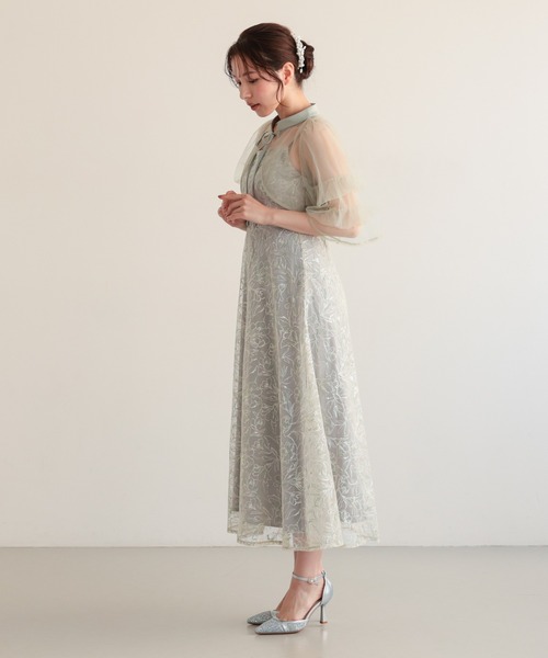 haremode（ハレモード）の「ナロータイシアーボレロドレス（ドレス・レディース・ライトグリーン/ブラック/パープル・S/M）」の19枚目の写真