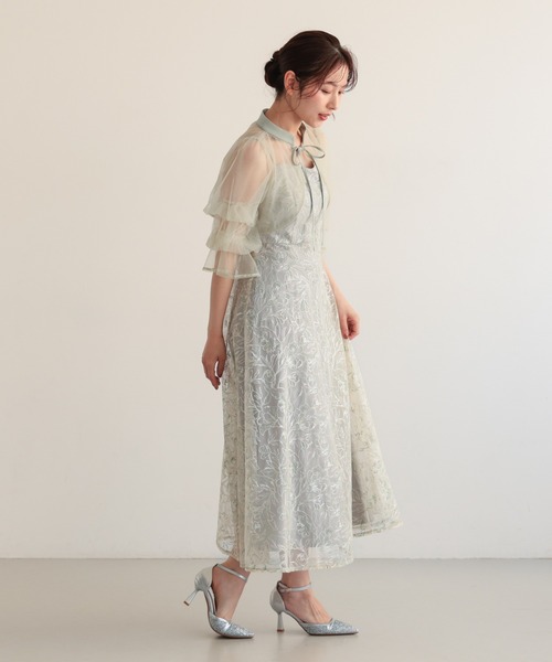 haremode（ハレモード）の「ナロータイシアーボレロドレス（ドレス・レディース・ライトグリーン/ブラック/パープル・S/M）」の21枚目の写真