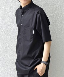 【SHIPS any別注】Coleman:〈接触冷感/UVカット〉ZERO-TEX(R) ボタンダウン ポケット シャツ(セットアップ対応)◇