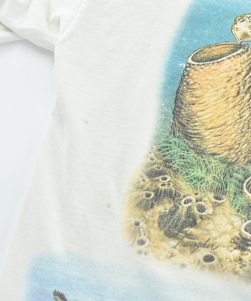 LABORATORY R（ラボラトリーアール）の「【USED】GILDAN ウミガメ アニマルTシャツ（Tシャツ/カットソー・メンズ・ホワイト・X-LARGE）」の13枚目の写真