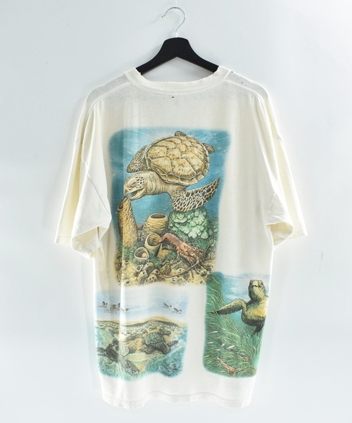 LABORATORY R（ラボラトリーアール）の「【USED】GILDAN ウミガメ アニマルTシャツ（Tシャツ/カットソー・メンズ・ホワイト・X-LARGE）」の17枚目の写真