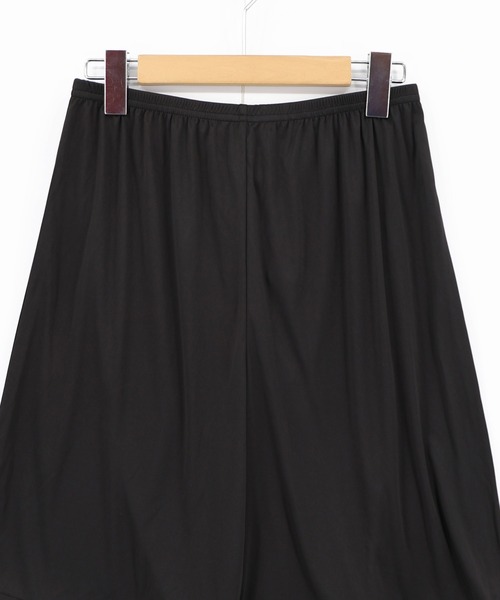 ScoLar（スカラー）の「162689：2柄展開 シアー裾切替 ボドレーペチパンツ（その他パンツ・レディース・ブラック/チャコールグレー・M）」の15枚目の写真
