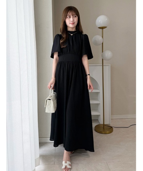 fifth(フィフス)の「【kanaセレクト】ウエスト切替タックフレアワンピース(ワンピース・レディース・ブラック/パープル・XS/M)」の11枚目の写真