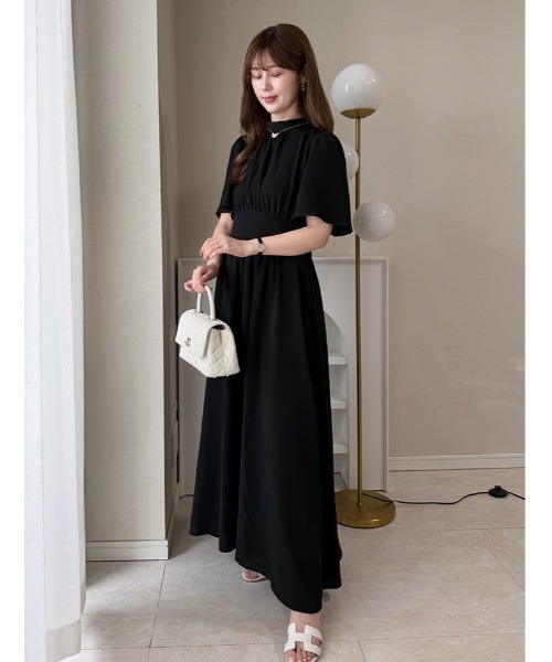 fifth(フィフス)の「【kanaセレクト】ウエスト切替タックフレアワンピース(ワンピース・レディース・ブラック/パープル・XS/M)」の10枚目の写真