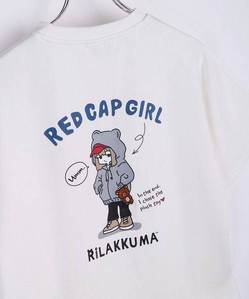 セール】RED CAP GIRL × リラックマ コラボ バックプリント 刺繍 冷感