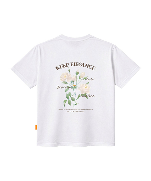 LLAMO（エラモ）の「キープエレガンス 半袖Tシャツ 男女兼用 ビッグサイズ S 4XL（Tシャツ/カットソー・レディース・ブラック/ホワイト/ピンク・SMALL/X-LARGE/4XL/3XL/LARGE/MEDIUM/2XL）」の5枚目の写真