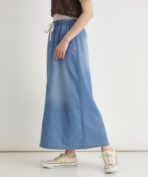 HONEYSUCKLE ROSE(ハニーサックルローズ)の「メッシュデニムスカート(スカート・レディース・ブルー系その他/ネイビー・04/05/03)」の3枚目の写真