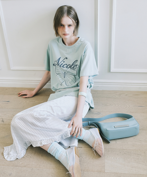 NICK&NICOLE(ニックアンドニコール)の「CRYSTAL POUND LEATHER BAG_MINT(ショルダーバッグ・レディース・その他・FREE)」の5枚目の写真