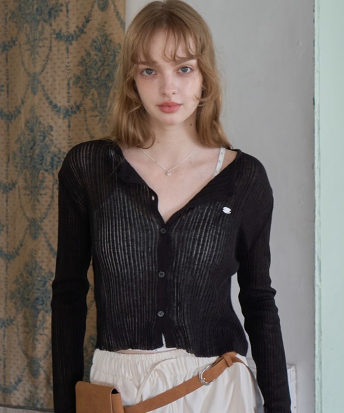 Birthday room（バースデイルーム）の「クロップドカーディガン/Cropped cardigan（カーディガン/ボレロ・レディース・ピンク/レッド/ブラック/ミント・FREE）」の15枚目の写真