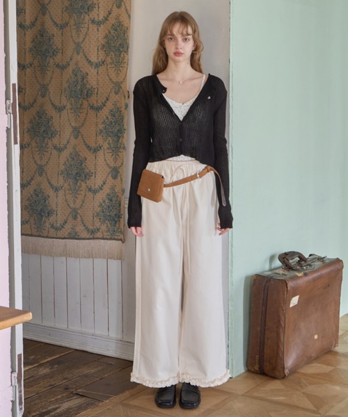 Birthday room（バースデイルーム）の「クロップドカーディガン/Cropped cardigan（カーディガン/ボレロ・レディース・ピンク/レッド/ブラック/ミント・FREE）」の18枚目の写真