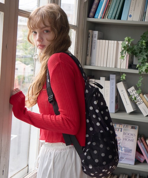 Birthday room（バースデイルーム）の「クロップドカーディガン/Cropped cardigan（カーディガン/ボレロ・レディース・ピンク/レッド/ブラック/ミント・FREE）」の5枚目の写真