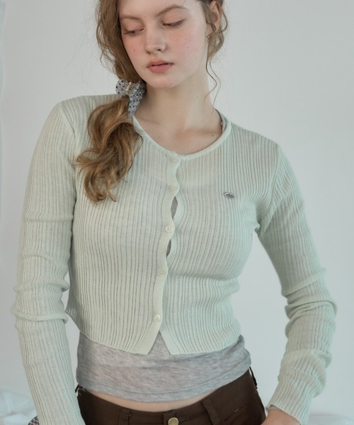 Birthday room（バースデイルーム）の「クロップドカーディガン/Cropped cardigan（カーディガン/ボレロ・レディース・ピンク/レッド/ブラック/ミント・FREE）」の20枚目の写真