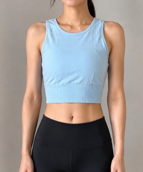 BROKEN BASE(ブロークンベース)の「BrokenBase running core / Seamless Mesh Bra(その他トップス・レディース・ブラック/ブルー/ホワイト・LARGE/MEDIUM)」の5枚目の写真