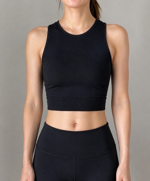 BROKEN BASE(ブロークンベース)の「BrokenBase running core / Seamless Mesh Bra(その他トップス・レディース・ブラック/ブルー/ホワイト・LARGE/MEDIUM)」の4枚目の写真