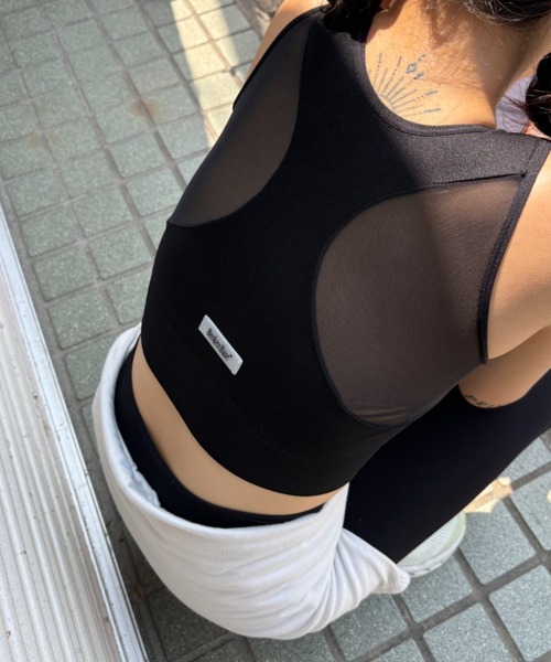 BROKEN BASE(ブロークンベース)の「BrokenBase running core / Seamless Mesh Bra(その他トップス・レディース・ブラック/ブルー/ホワイト・LARGE/MEDIUM)」の12枚目の写真