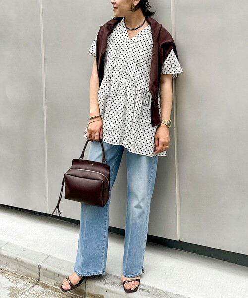 Rie Miller(リエミラー)の「《5サイズ展開》【RM denim】センタープレス裾デザインデニム(デニムパンツ・レディース・インディゴブルー/ブルー系その他7・XXS/XS/S/M/L)」の3枚目の写真