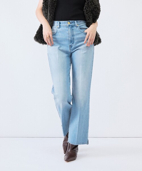 Rie Miller(リエミラー)の「《5サイズ展開》【RM denim】センタープレス裾デザインデニム(デニムパンツ・レディース・インディゴブルー/ブルー系その他7・XXS/XS/S/M/L)」の6枚目の写真