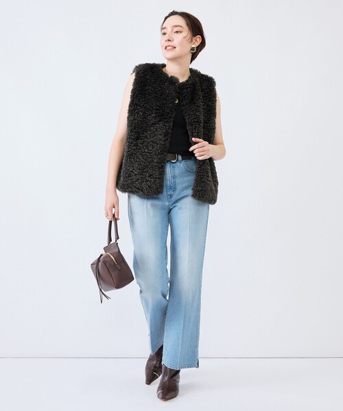 Rie Miller(リエミラー)の「《5サイズ展開》【RM denim】センタープレス裾デザインデニム(デニムパンツ・レディース・インディゴブルー/ブルー系その他7・XXS/XS/S/M/L)」の7枚目の写真