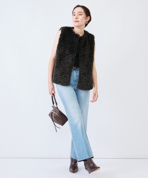 Rie Miller(リエミラー)の「《5サイズ展開》【RM denim】センタープレス裾デザインデニム(デニムパンツ・レディース・インディゴブルー/ブルー系その他7・XXS/XS/S/M/L)」の8枚目の写真