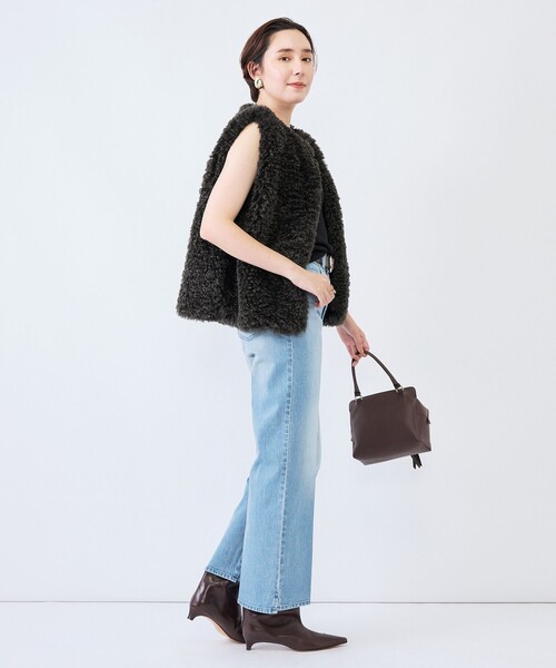 Rie Miller(リエミラー)の「《5サイズ展開》【RM denim】センタープレス裾デザインデニム(デニムパンツ・レディース・インディゴブルー/ブルー系その他7・XXS/XS/S/M/L)」の11枚目の写真
